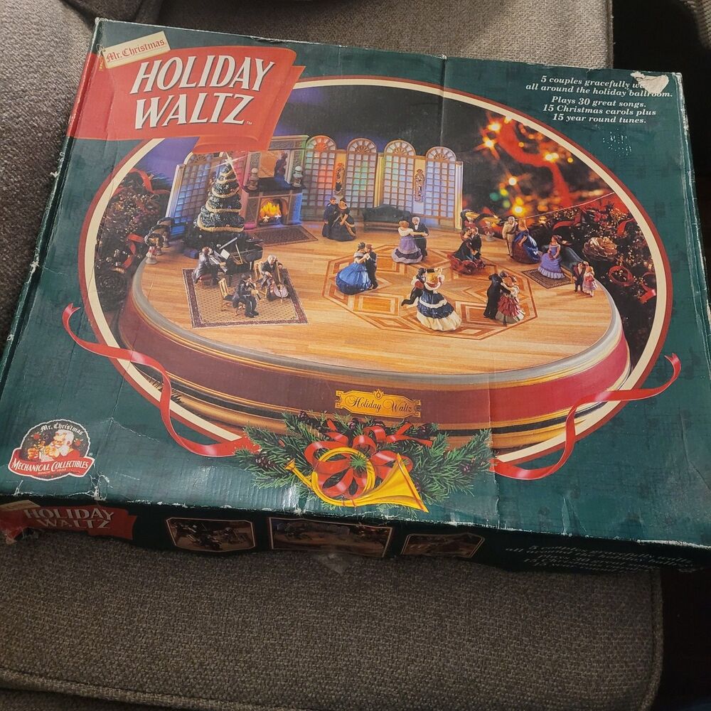 Vintage 1996 Mr. Christmas Holiday Motion & Holiday Waltz TESTED